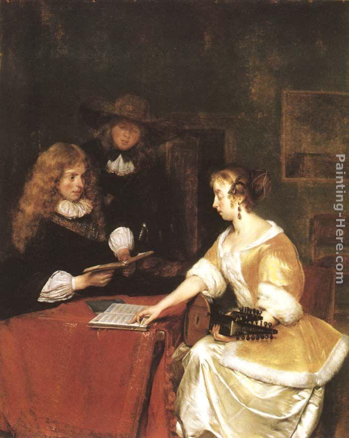 Gerard Ter Borch Canvas Paintings